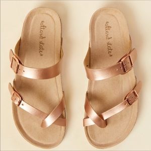 Rose Gold Sandals.